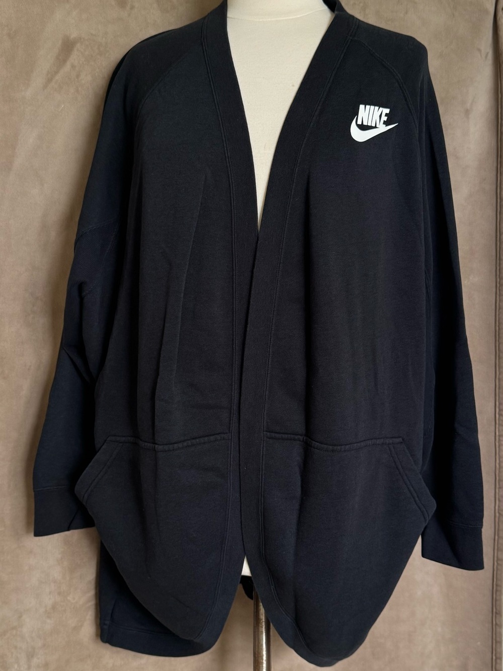 Nike Sportswear Rally Fleece Black Cardigan Size XL
